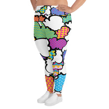 Women's CMYK Graffiti Clouds Plus Size Yoga Pants Workout Leggings For Jiu Jitsu 001 Athleisure Boxing Clouds Exclusive Graffiti Hip Hop Jiu-Jitsu Judo Kick Boxing Leggings MMA Plus Size Running Tights Womens Yoga Yoga Pants