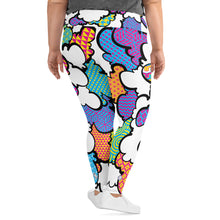 Women's CMYK Graffiti Clouds Plus Size Yoga Pants Workout Leggings For Jiu Jitsu 001 Athleisure Boxing Clouds Exclusive Graffiti Hip Hop Jiu-Jitsu Judo Kick Boxing Leggings MMA Plus Size Running Tights Womens Yoga Yoga Pants