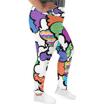 Women's CMYK Graffiti Clouds Plus Size Yoga Pants Workout Leggings For Jiu Jitsu 001 Athleisure Boxing Clouds Exclusive Graffiti Hip Hop Jiu-Jitsu Judo Kick Boxing Leggings MMA Plus Size Running Tights Womens Yoga Yoga Pants