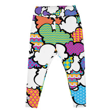 Women's CMYK Graffiti Clouds Plus Size Yoga Pants Workout Leggings For Jiu Jitsu 001 Athleisure Boxing Clouds Exclusive Graffiti Hip Hop Jiu-Jitsu Judo Kick Boxing Leggings MMA Plus Size Running Tights Womens Yoga Yoga Pants
