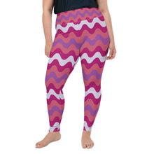 Women's High Waist Plus Size Ripple Mulberry Leggings Tights Exclusive Leggings Plus Size Ripple Tights Womens
