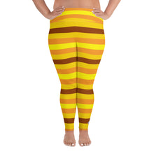 Women's High Waist Plus Size Striped Honey Comb Leggings Yoga Pants Exclusive Leggings Plus Size Plus Sized Leggings Tights Womens