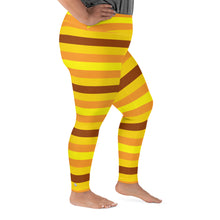 Women's High Waist Plus Size Striped Honey Comb Leggings Yoga Pants Exclusive Leggings Plus Size Plus Sized Leggings Tights Womens