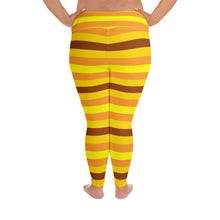 Women's High Waist Plus Size Striped Honey Comb Leggings Yoga Pants Exclusive Leggings Plus Size Plus Sized Leggings Tights Womens