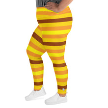 Women's High Waist Plus Size Striped Honey Comb Leggings Yoga Pants Exclusive Leggings Plus Size Plus Sized Leggings Tights Womens