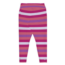 Women's High Waist Plus Size Striped Mulberry Leggings Yoga Pants Exclusive Leggings Plus Size Striped Tights Womens