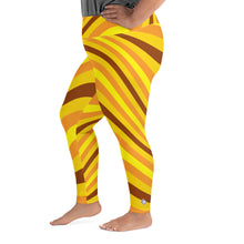 Women's High Waist Plus Size Wave Honey Comb Leggings Tights Exclusive Leggings Plus Size Tights Wave Wavey Wavy Womens