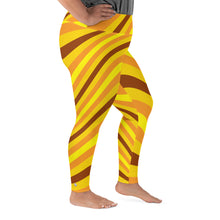 Women's High Waist Plus Size Wave Honey Comb Leggings Tights Exclusive Leggings Plus Size Tights Wave Wavey Wavy Womens