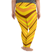 Women's High Waist Plus Size Wave Honey Comb Leggings Tights Exclusive Leggings Plus Size Tights Wave Wavey Wavy Womens