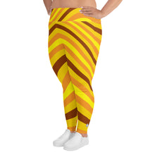 Women's High Waist Plus Size Wave Honey Comb Leggings Tights Exclusive Leggings Plus Size Tights Wave Wavey Wavy Womens