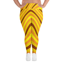 Women's High Waist Plus Size Wave Honey Comb Leggings Tights Exclusive Leggings Plus Size Tights Wave Wavey Wavy Womens