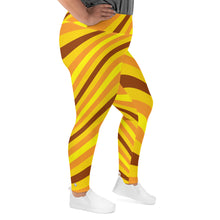 Women's High Waist Plus Size Wave Honey Comb Leggings Tights Exclusive Leggings Plus Size Tights Wave Wavey Wavy Womens