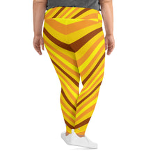 Women's High Waist Plus Size Wave Honey Comb Leggings Tights Exclusive Leggings Plus Size Tights Wave Wavey Wavy Womens