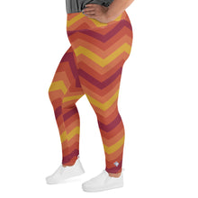 Women's Plus Size High Waist Zig zag Autumn Leggings Yoga Pants Exclusive Leggings Plus Size Tights Womens Zig zag