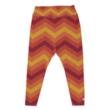 Women's Plus Size High Waist Zig zag Autumn Leggings Yoga Pants Exclusive Leggings Plus Size Tights Womens Zig zag