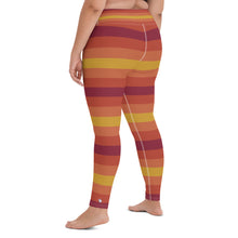 Women's High Waist Plus Size Striped Autumn Leggings Tights Exclusive Leggings Stripe Tights Womens