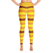Women's High Waist Striped Honey Comb Leggings Tights Exclusive Leggings Spats Striped Tights Womens Yoga Yoga Pants
