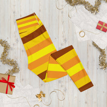 Women's High Waist Striped Honey Comb Leggings Tights Exclusive Leggings Spats Striped Tights Womens Yoga Yoga Pants