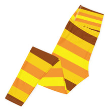 Women's High Waist Striped Honey Comb Leggings Tights Exclusive Leggings Spats Striped Tights Womens Yoga Yoga Pants