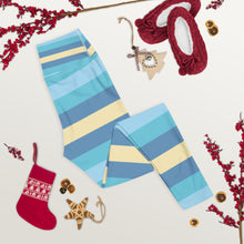 Women's High Waist Striped Jersey Shore Leggings Tights Exclusive Leggings Spats Stripe Tights Womens