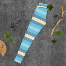 Women's High Waist Striped Jersey Shore Leggings Tights Exclusive Leggings Spats Stripe Tights Womens