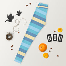 Women's High Waist Striped Jersey Shore Leggings Tights Exclusive Leggings Spats Stripe Tights Womens