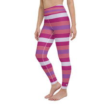 Women's High Waist Striped Mulberry Leggings Tights Exclusive Leggings Spats Stripe Tights Womens