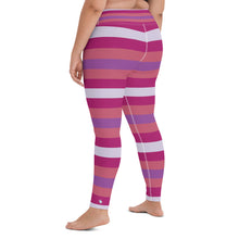 Women's High Waist Striped Mulberry Leggings Tights Exclusive Leggings Spats Stripe Tights Womens