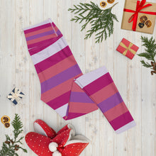 Women's High Waist Striped Mulberry Leggings Tights Exclusive Leggings Spats Stripe Tights Womens