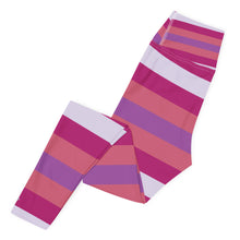 Women's High Waist Striped Mulberry Leggings Tights Exclusive Leggings Spats Stripe Tights Womens