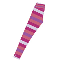 Women's High Waist Striped Mulberry Leggings Tights Exclusive Leggings Spats Stripe Tights Womens