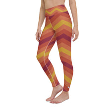 Women's High Waist Zig zag Autumn Leggings Tights Exclusive Leggings Spats Tights Womens Zig zag