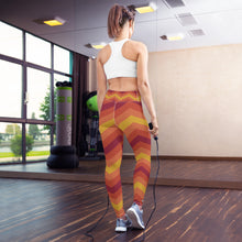 Women's High Waist Zig zag Autumn Leggings Tights Exclusive Leggings Spats Tights Womens Zig zag