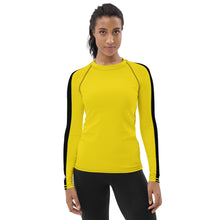 Women's Bruce Lee Game of Death and Kill Bill Inspired Long Sleeve Rash Guard: Perfect for BJJ, MMA, and Other Training Activities Bruce Lee Costume Exclusive Game of Death Halloween Kill Bill Long Sleeve Rash Guard Tights Womens