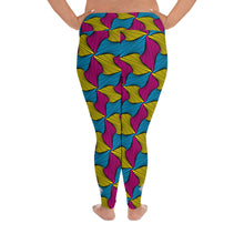 Women's Plus Size High Waist Ankara Wax Print Leggings for Jiu-Jitsu 001 African Print Ankara Exclusive Leggings Plus Size Spats Tights Womens