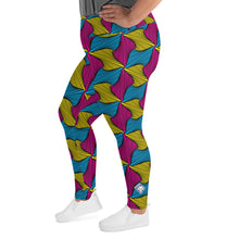 Women's Plus Size High Waist Ankara Wax Print Leggings for Jiu-Jitsu 001 African Print Ankara Exclusive Leggings Plus Size Spats Tights Womens