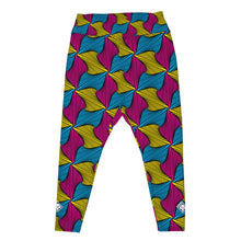 Women's Plus Size High Waist Ankara Wax Print Leggings for Jiu-Jitsu 001 African Print Ankara Exclusive Leggings Plus Size Spats Tights Womens