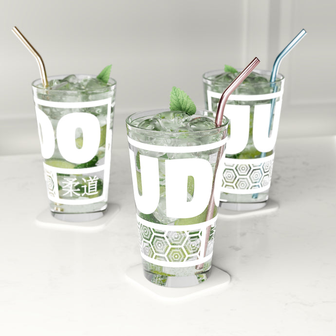 Judo Juggernaut: Collectible Pint Glass for Martial Arts Enthusiasts, 16oz Assembled in the USA Assembled in USA Dining Drink Drinks Exclusive Festive Glass Glassware Home & Living Judo Kitchen Made in the USA Made in USA Seasonal Picks