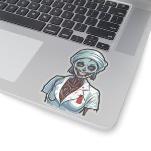 Nurse of Nightmares: Spooky Halloween Zombie Nurse Stickers - Soldier Complex