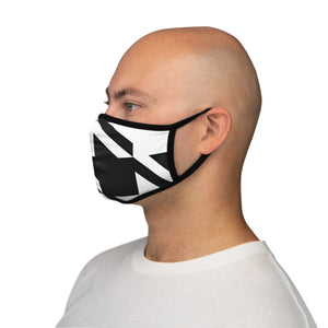Women's Houndstooth Fitted Polyester Face Mask