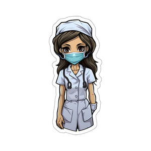 Zombie Chic: Halloween Nurse Stickers for Spine-Tingling Decor Fall Bestsellers Hallow Home & Living Kiss cut Magnets & Stickers nurse Stickers