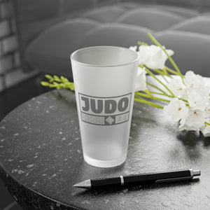 Judo Cheers: Elevate Your Drink with Stylish Martial Arts Glassware, 16oz