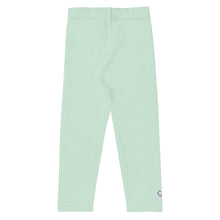 Active Adventures: Solid Color Leggings for Young Girls - Surf Crest