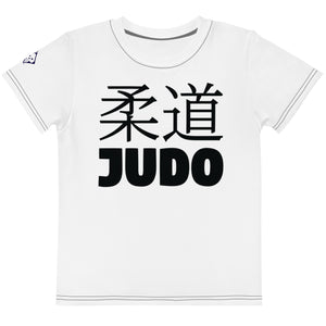 Active and Stylish: Girl's Short Sleeve Classic Judo Rash Guard - Snow Exclusive Girls Judo Kids Rash Guard Short Sleeve