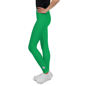 Active & Casual Wear: Youth Girls Solid Color Leggings for Every Occasion - Jade