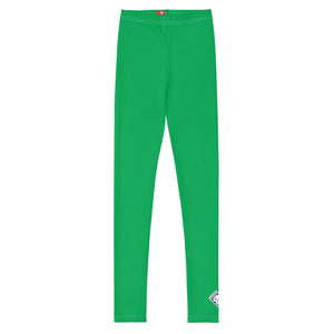 Active & Casual Wear: Youth Girls Solid Color Leggings for Every Occasion - Jade