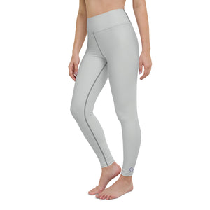 Active Chic: Women's Solid Color Yoga Pants Leggings - Smoke
