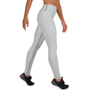 Active Chic: Women's Solid Color Yoga Pants Leggings - Smoke