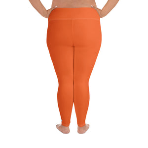 Active Comfort: Women's Plus Size Solid Yoga Pants - Flamingo