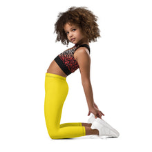 Active Days, Vibrant Ways: Girls' Solid Workout Leggings - Golden Sun